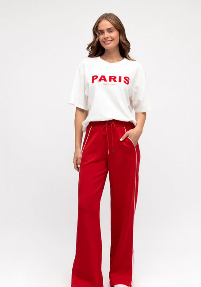 CENTRAL PARK FULL LENGTH JOGGERS - RED
