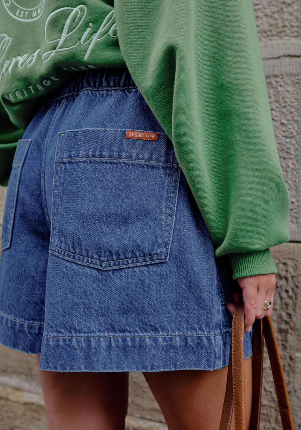 CERES LIFE DARCY RELAXED EVERYDAY SHORT - FRESH INDIGO