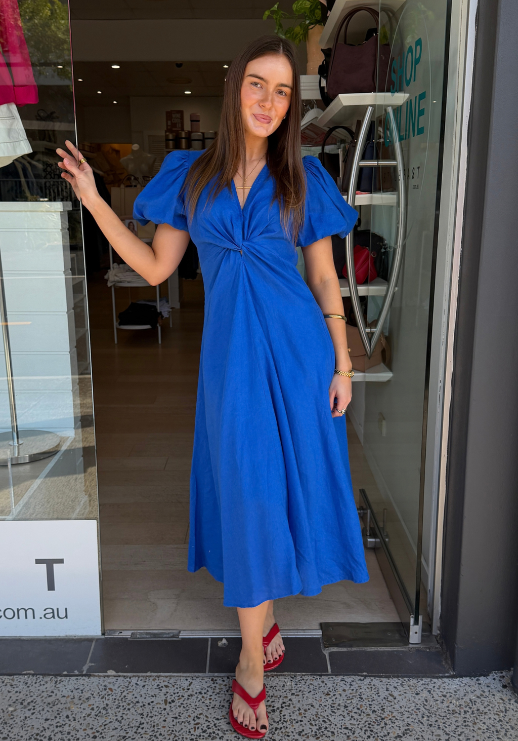 GIA MAXI DRESS - COBALT BLUE