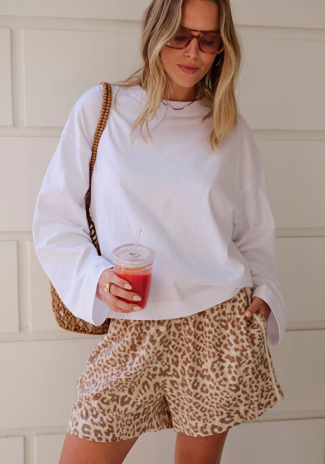 CERES LIFE MILA SHORTS - SUMMER LEOPARD
