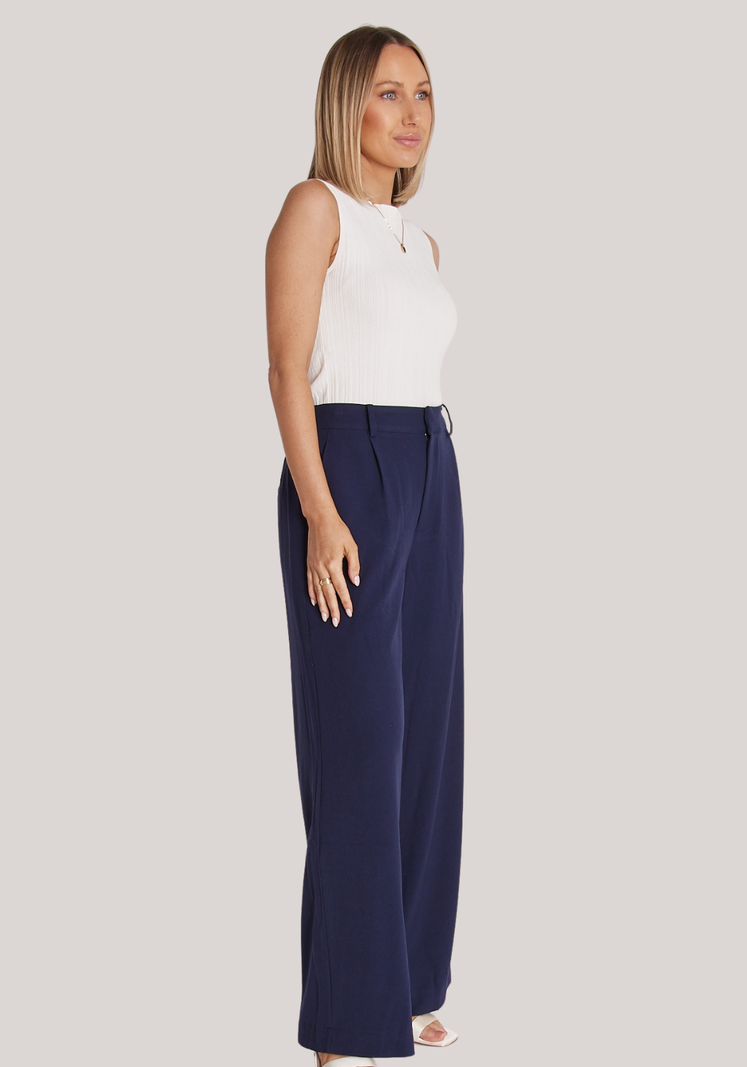 FEATHER + NOISE ANDIE PANT - NAVY