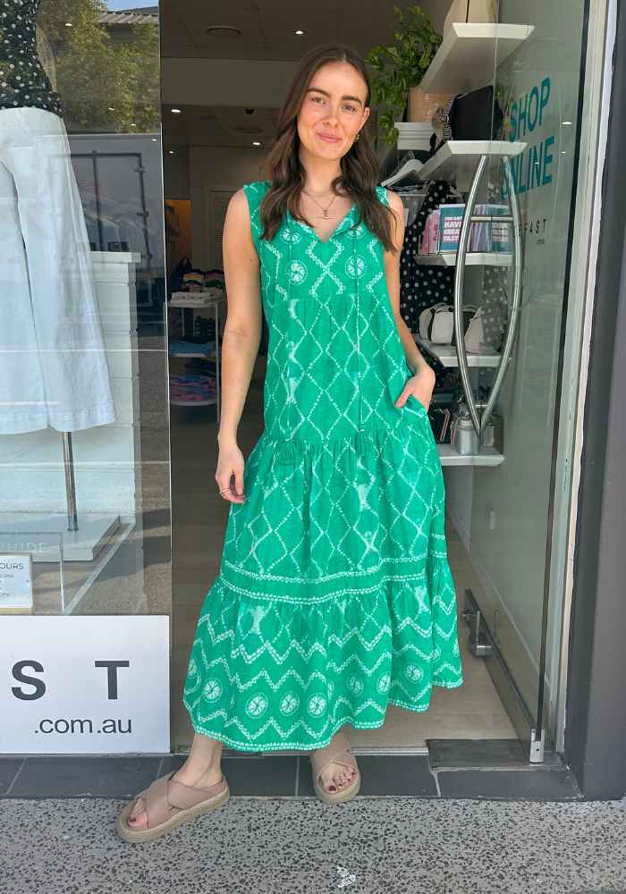 LULALIFE KUMO MAXI DRESS - SEA