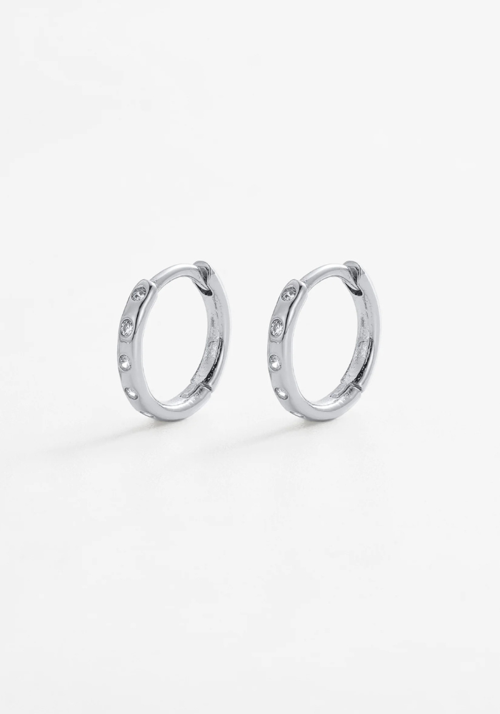 ZAFINO TAHLIA HUGGIE - SILVER