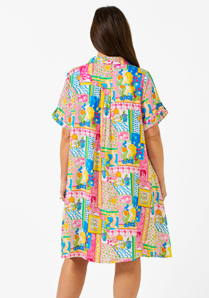 Load image into Gallery viewer, ESHAL DRESS - MULTI PRINT