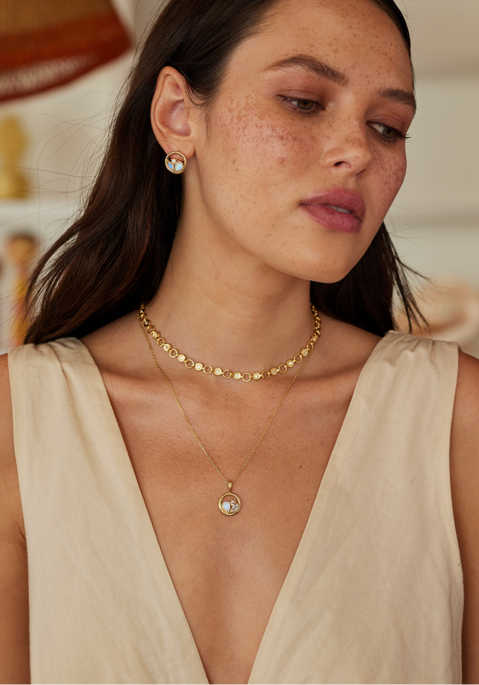 Load image into Gallery viewer, TONI MAY PIA NECKLACE - GOLD
