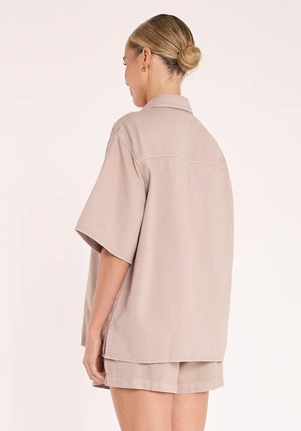 FEATHER + NOISE ARLO SHIRT - MOCHA