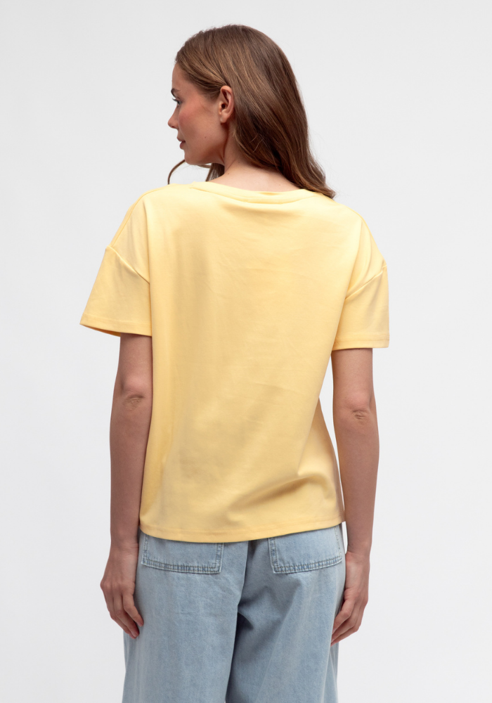 JESSIE EASY TUCK TEE - BUTTER YELLOW