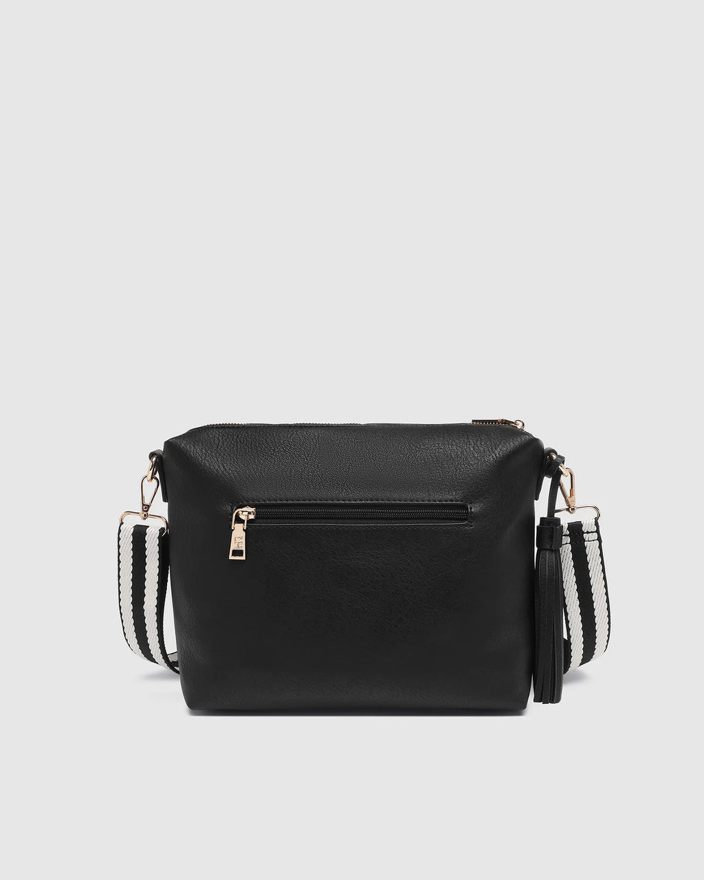 LOUENHIDE DAISY STRIPE CROSSBODY BAG - BLACK