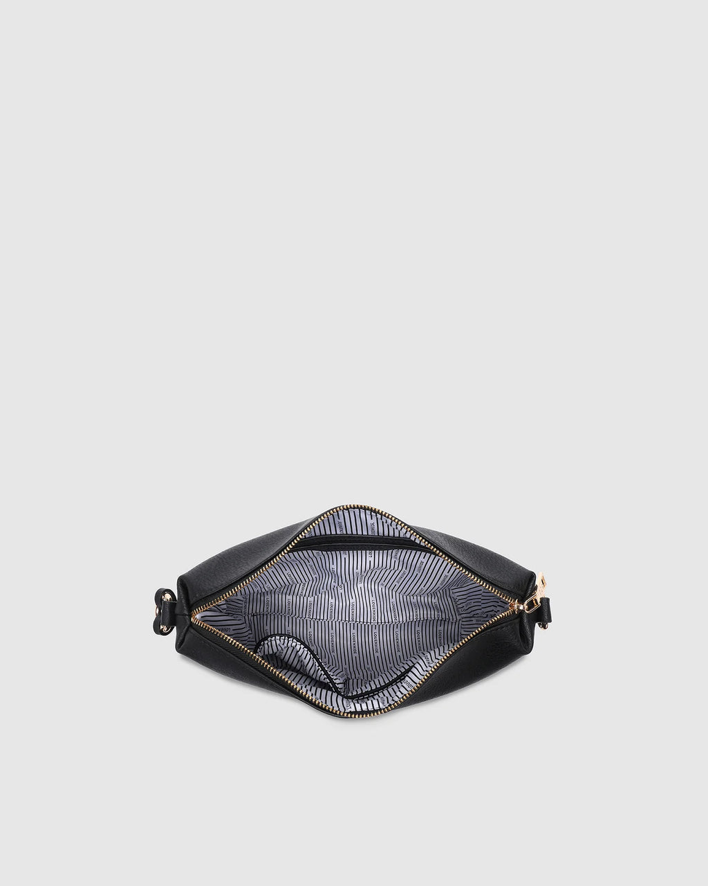 LOUENHIDE DAISY STRIPE CROSSBODY BAG - BLACK