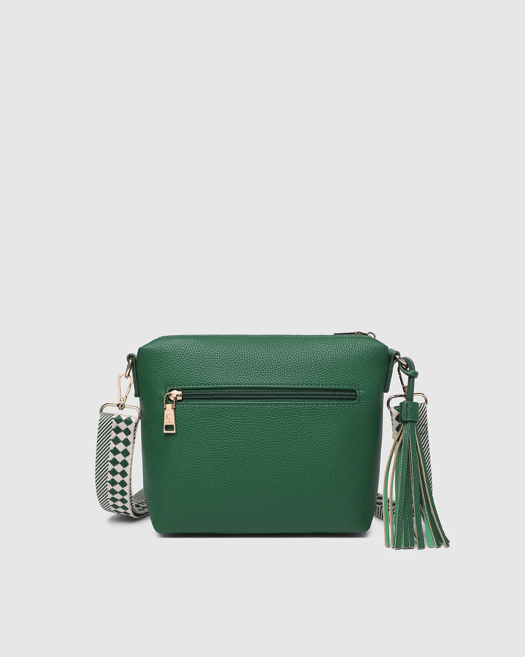 LOUENHIDE KASEY STRIPE CROSSBODY BAG - GREEN