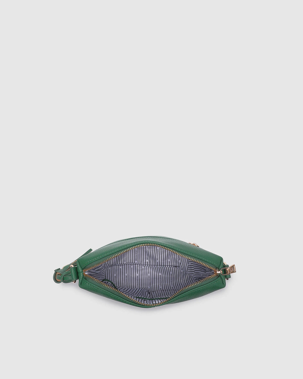 LOUENHIDE KASEY STRIPE CROSSBODY BAG - GREEN