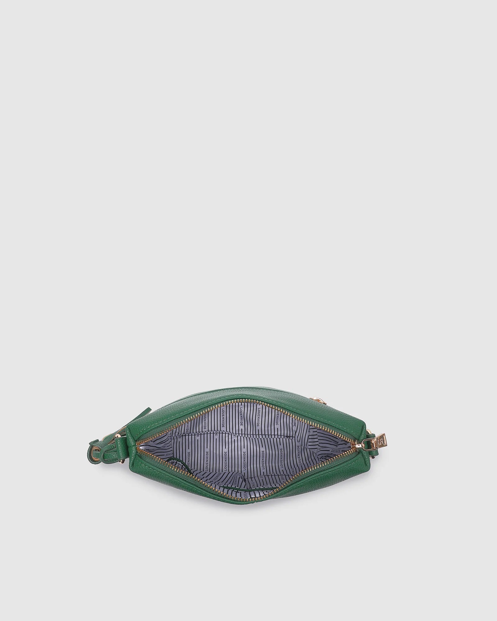 LOUENHIDE KASEY STRIPE CROSSBODY BAG - GREEN