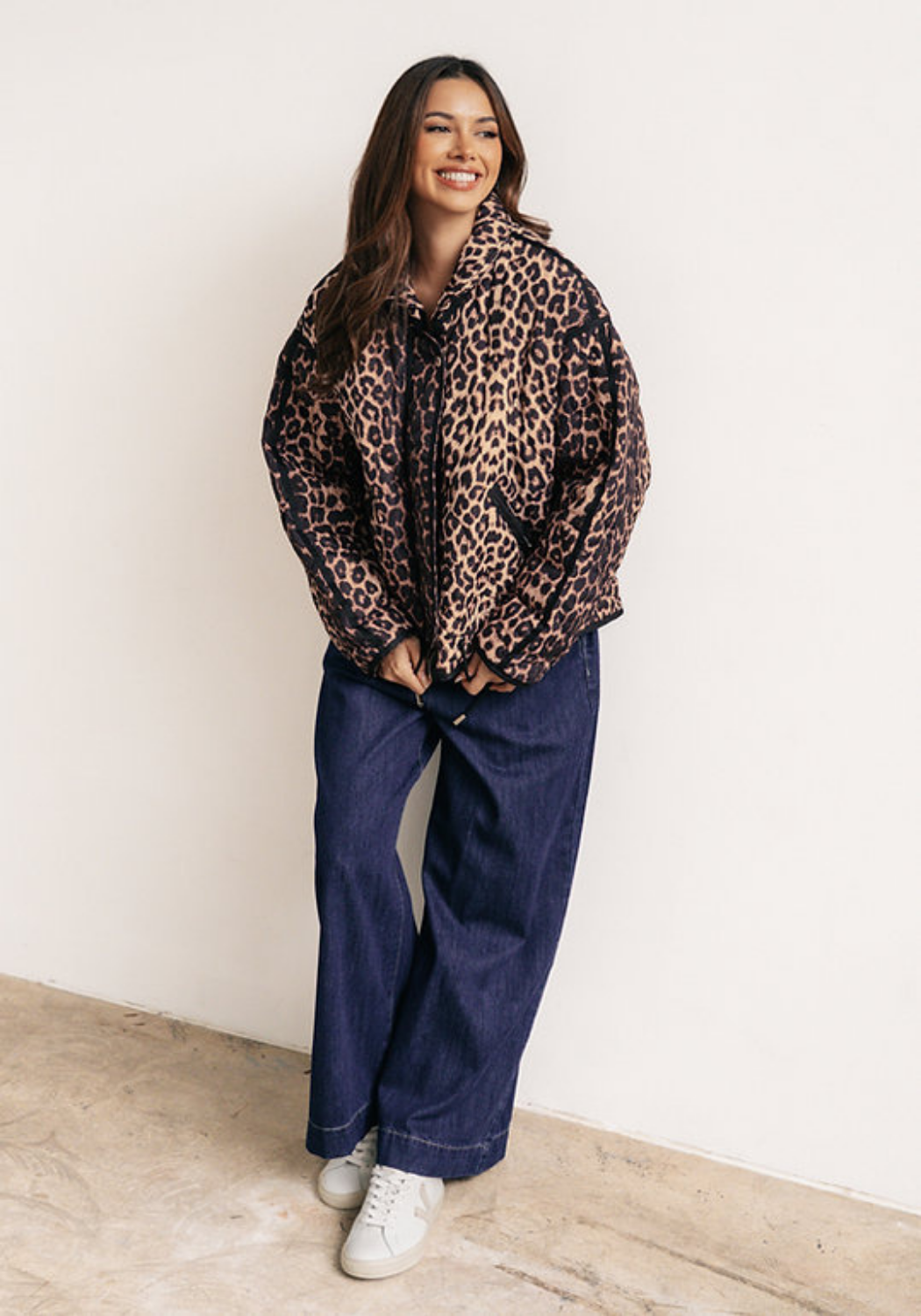 CHELSEA PUFFER - LEOPARD PRINT