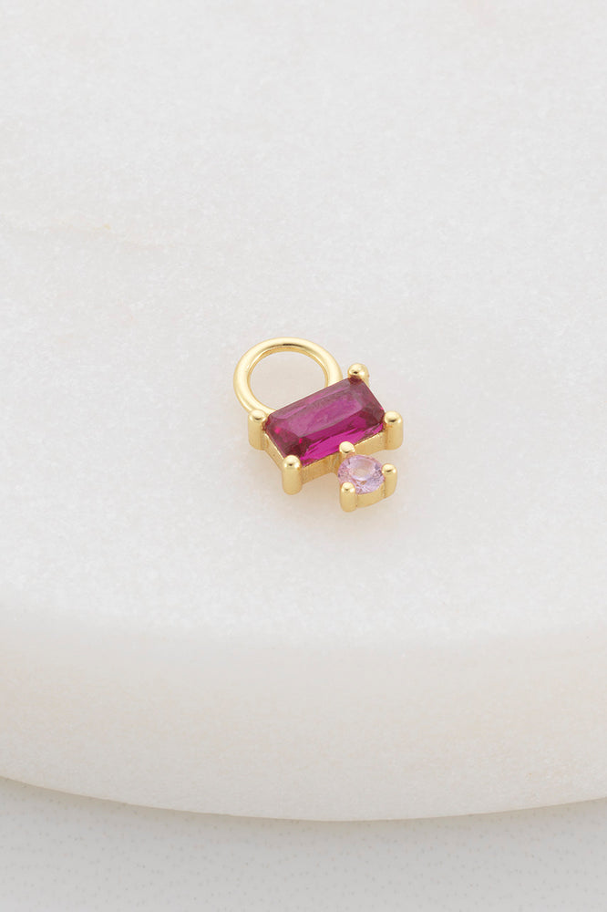 Load image into Gallery viewer, ZAFINO BAGUETTE CHARM - PINK