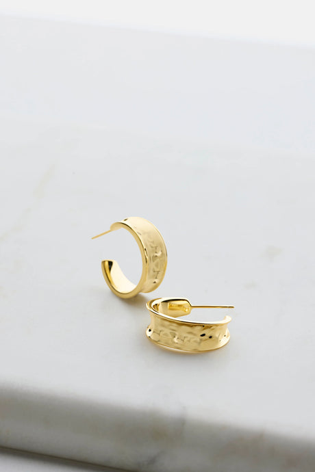 ZAFINO BIANCA MINI HOOPS - GOLD