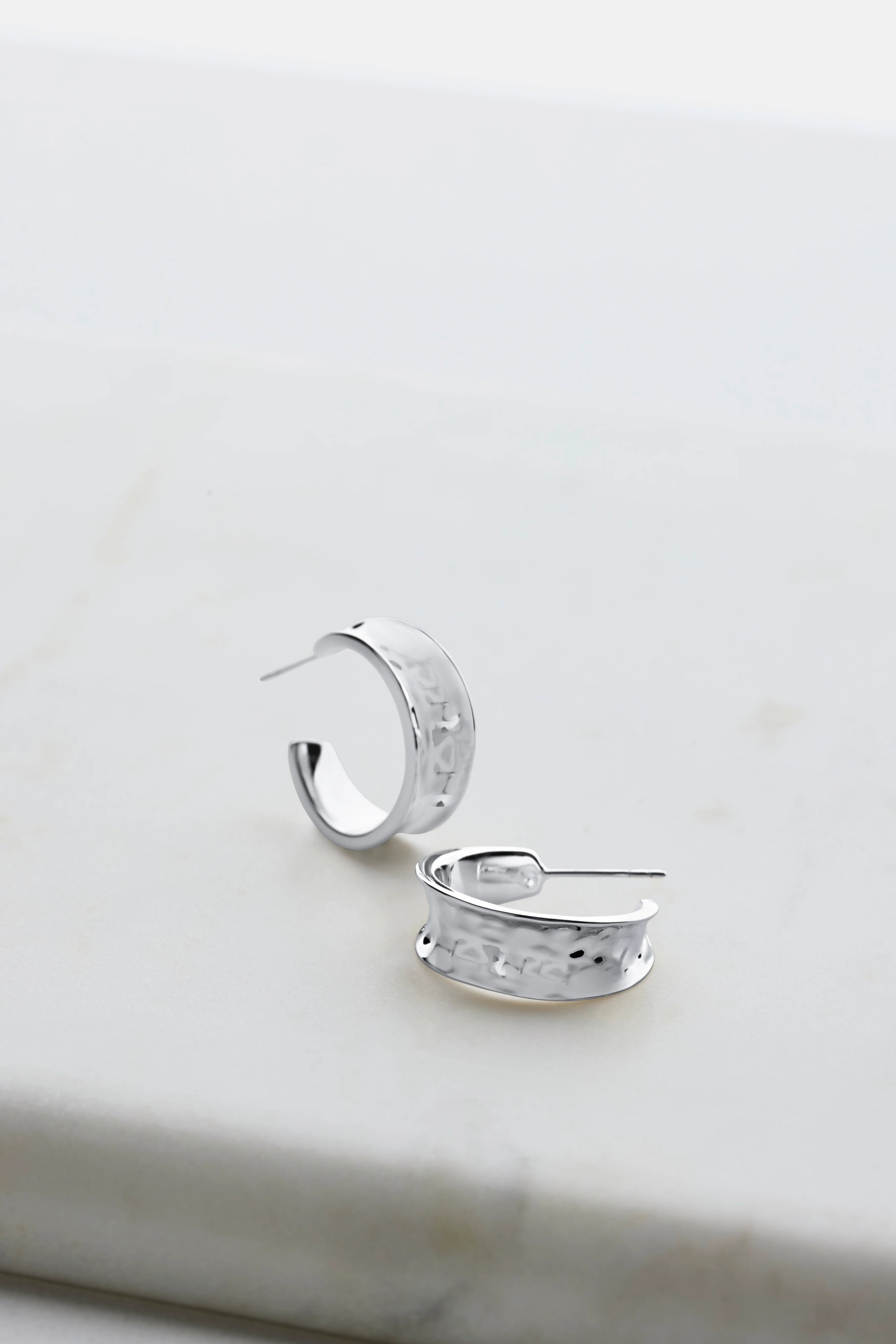 ZAFINO BIANCA MINI HOOPS - SILVER