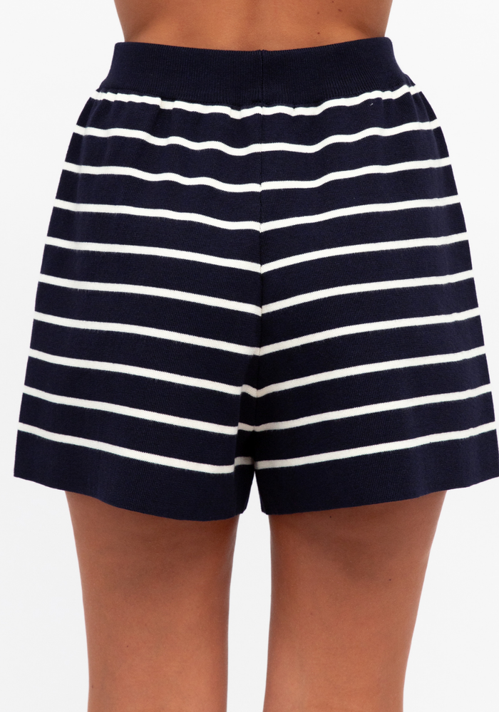 Load image into Gallery viewer, ZURI KNIT SET - NAVY &amp; WHITE STRIPE