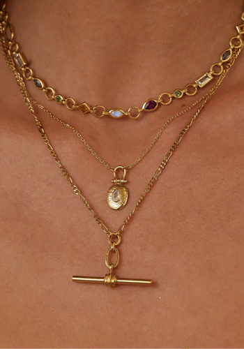 TONI MAY FOB NECKLACE - GOLD