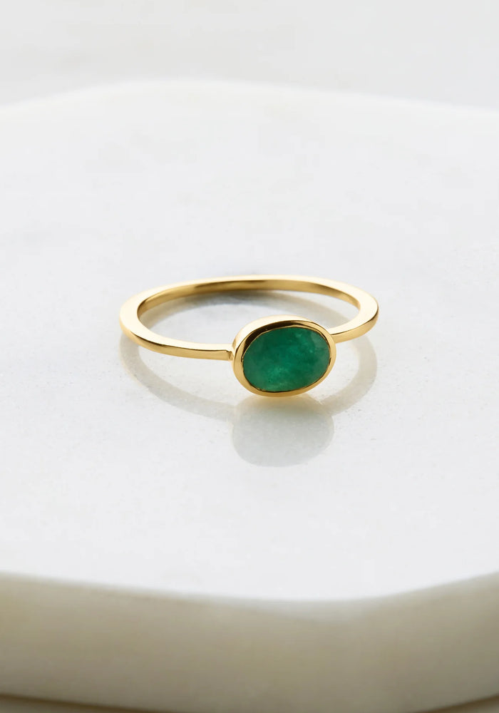ZAFINO ELLY RING - BERYL EMERALD