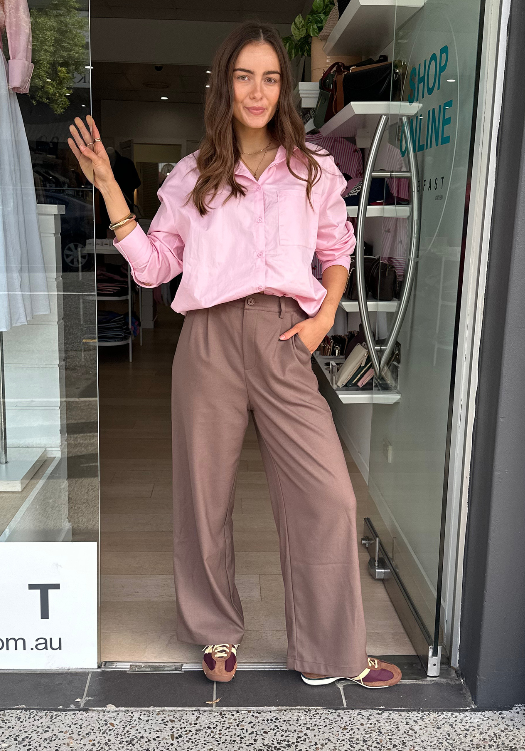 FEATHER + NOISE CARMEN PANT - CHOCOLATE