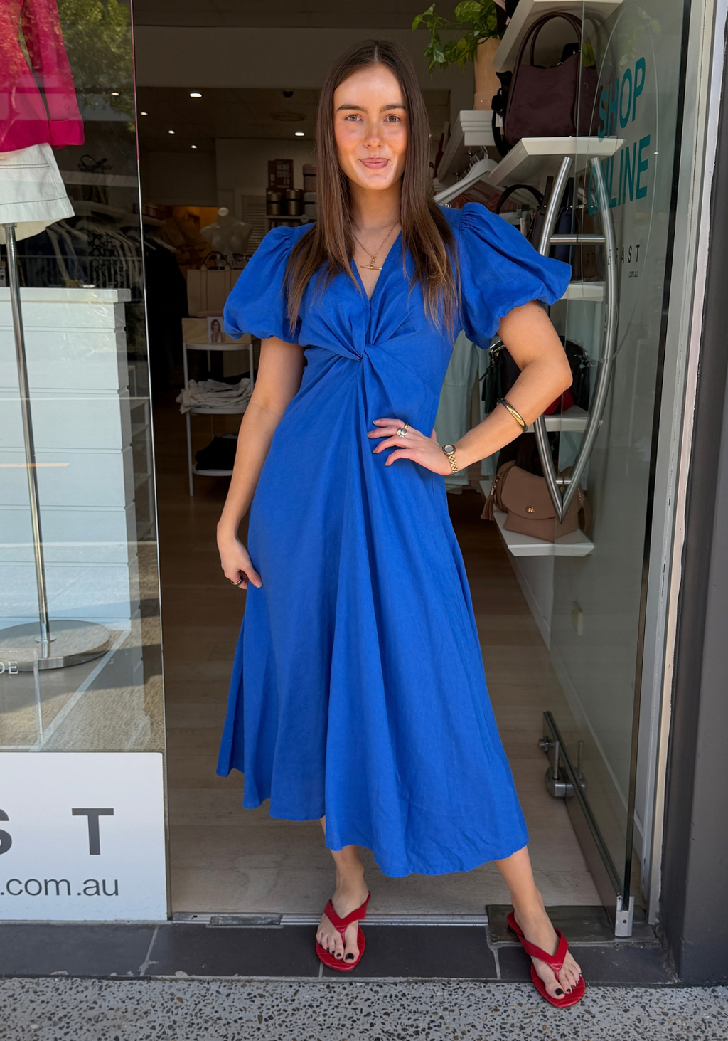 GIA MAXI DRESS - COBALT BLUE