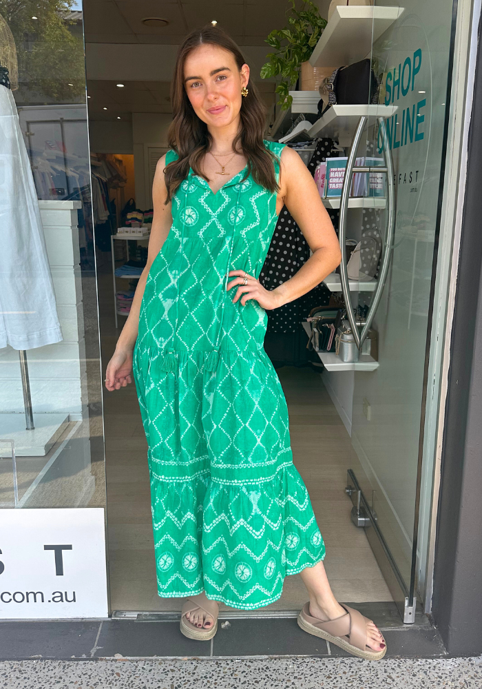 LULALIFE KUMO MAXI DRESS - SEA