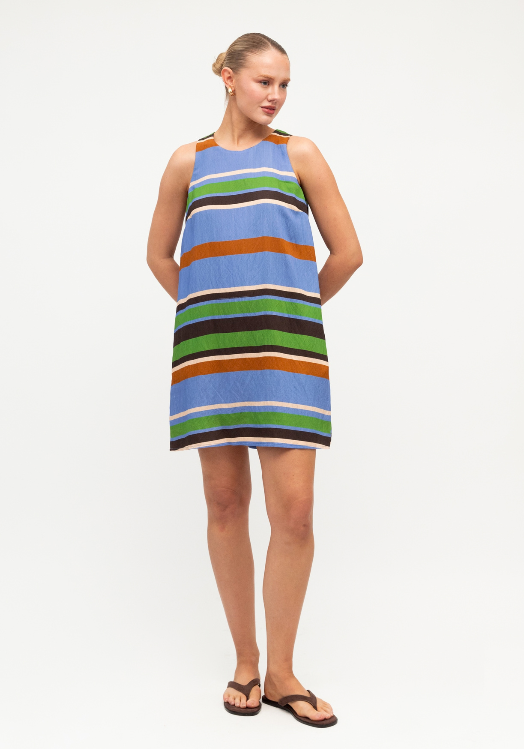FRANKIE SHIFT DRESS - RESORT GEO PRINT