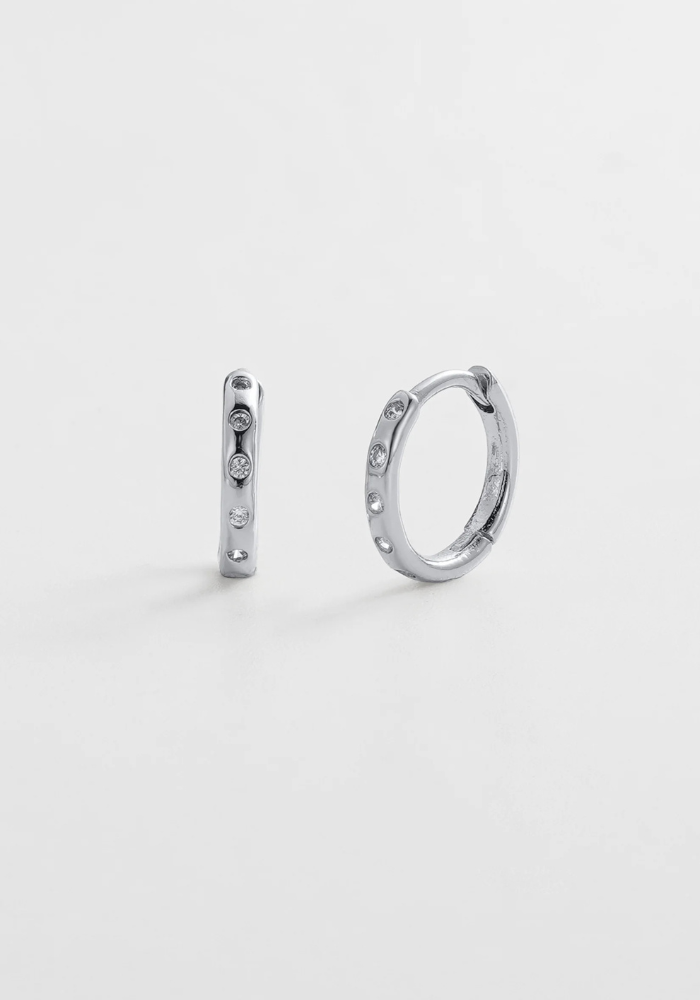 ZAFINO TAHLIA HUGGIE - SILVER