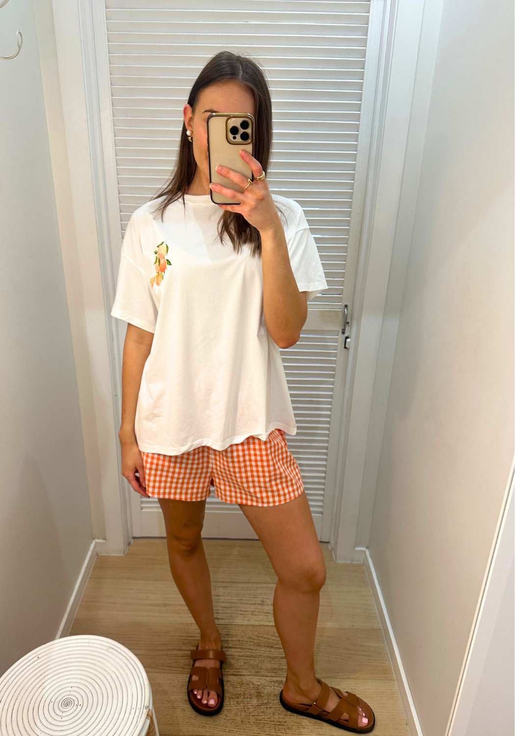 BY FRANKIE OVERSIZED TEE SHIRT SET - APEROL SPRITZ