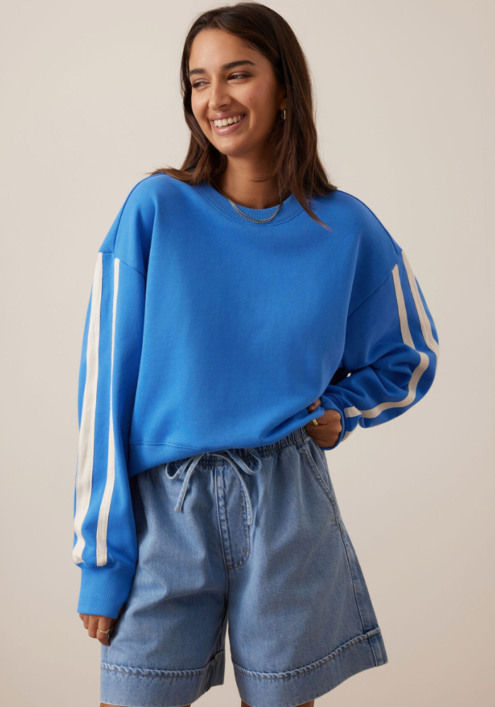 CERES LIFE ANDIE DRAWSTRING SHORT - VINTAGE BLUE