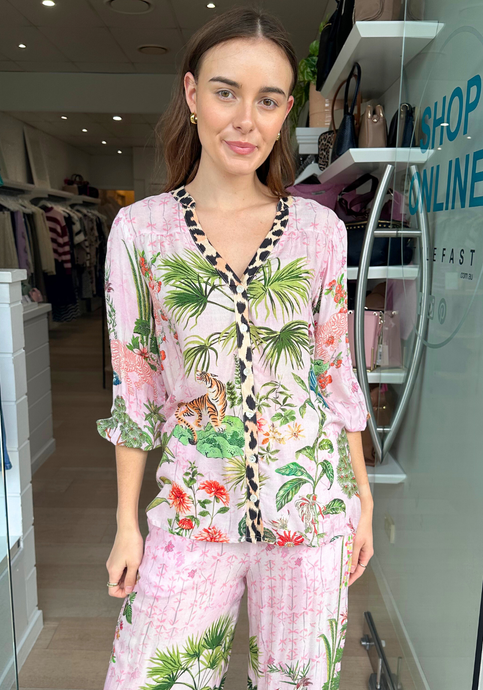 RUBYYAYA NOUVEAU SHIRT - PINK