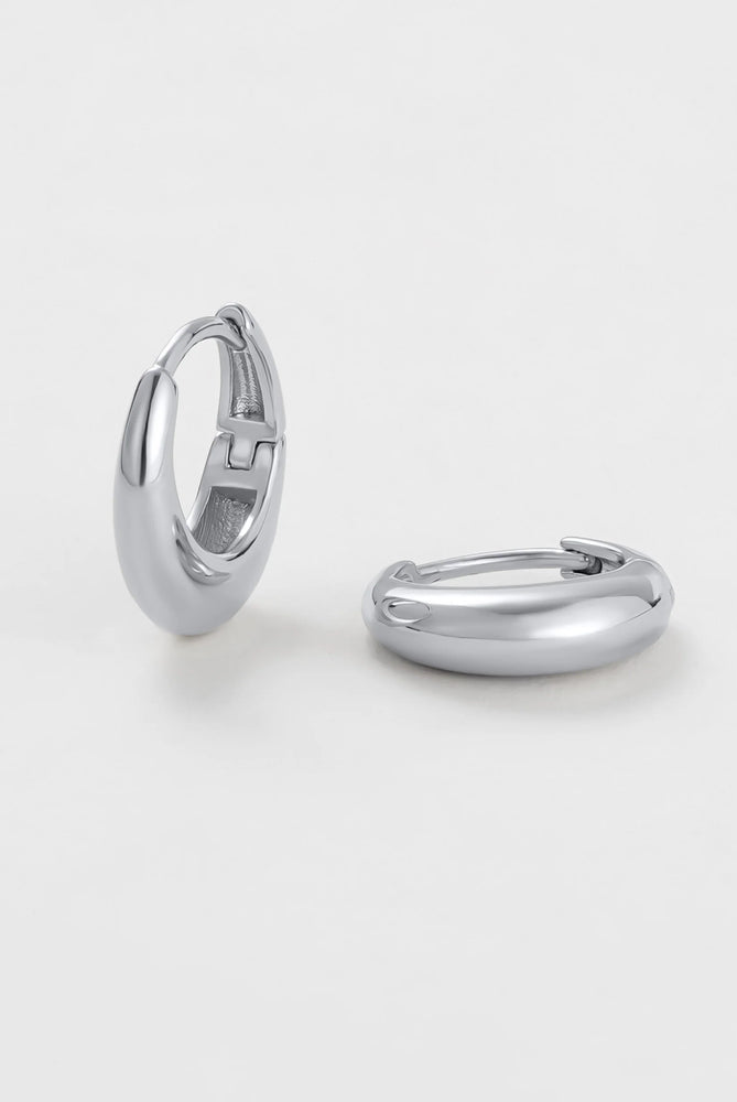 Load image into Gallery viewer, ZAFINO CLEO HOOP MEDIUM- SILVER