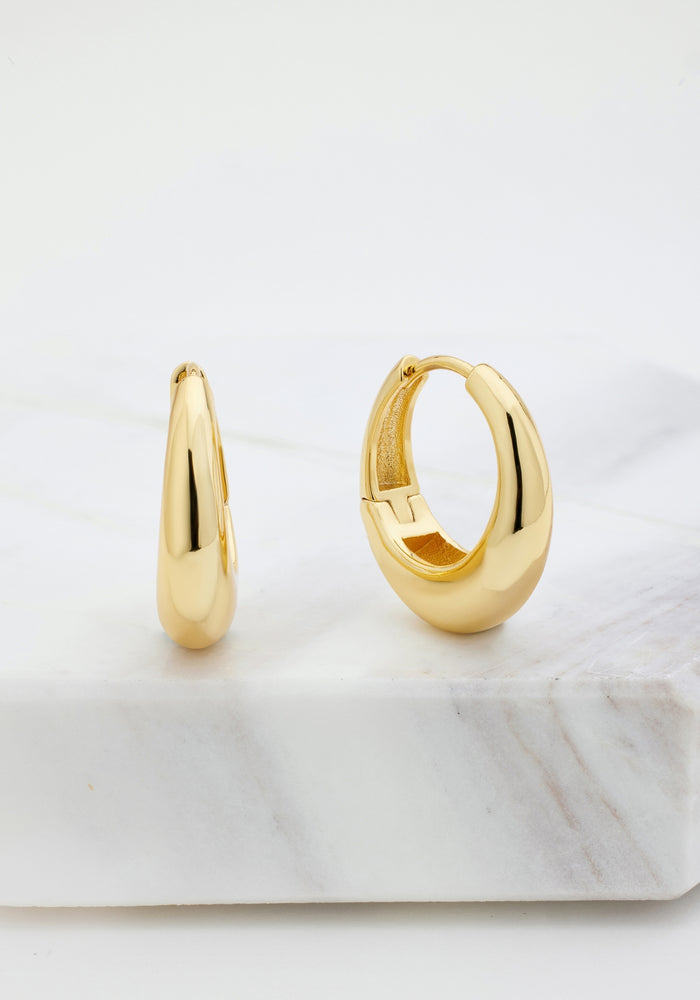 ZAFINO CLEO HOOP MEDIUM- GOLD
