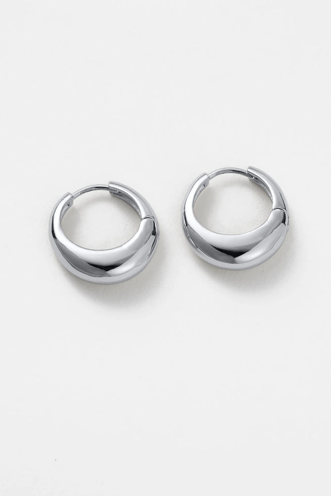 Load image into Gallery viewer, ZAFINO CLEO HOOP MEDIUM- SILVER
