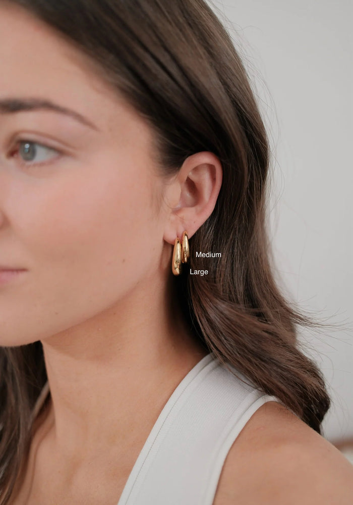 ZAFINO CLEO HOOP LARGE - GOLD