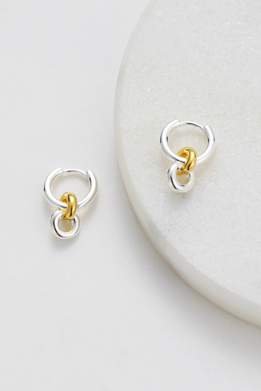 ZAFINO DAISY EARRING - GOLD/SILVER