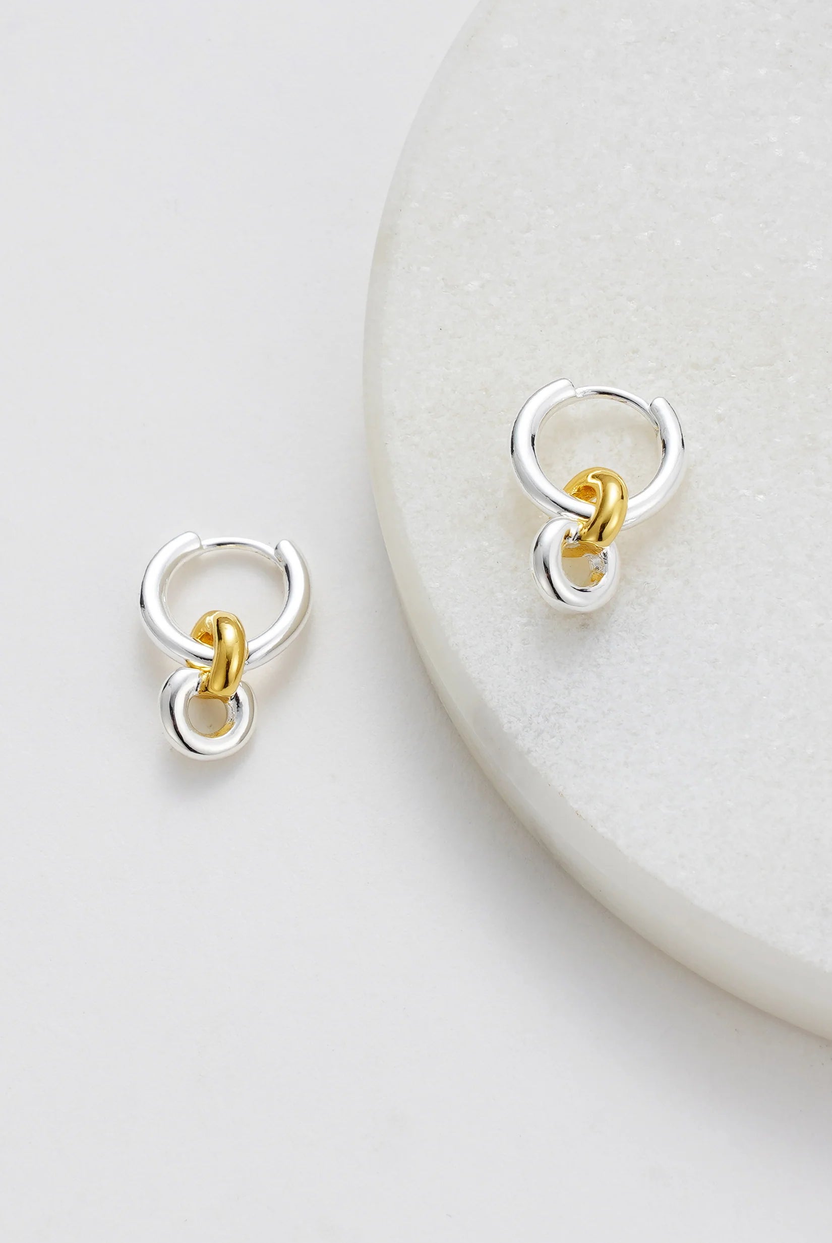 ZAFINO DAISY EARRING - GOLD/SILVER