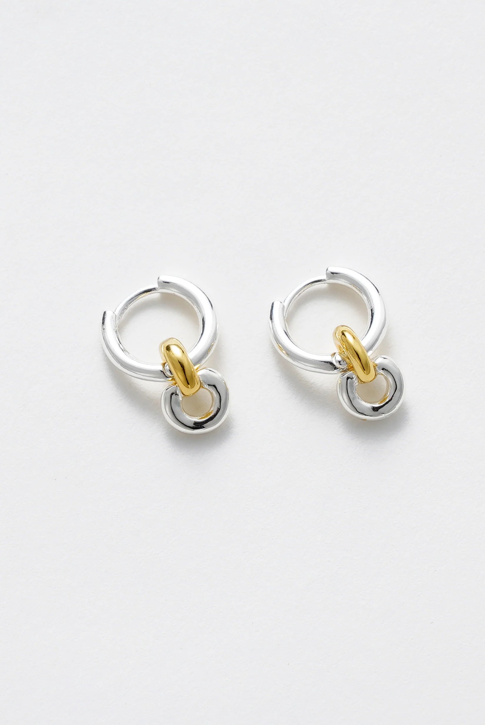 ZAFINO DAISY EARRING - GOLD/SILVER
