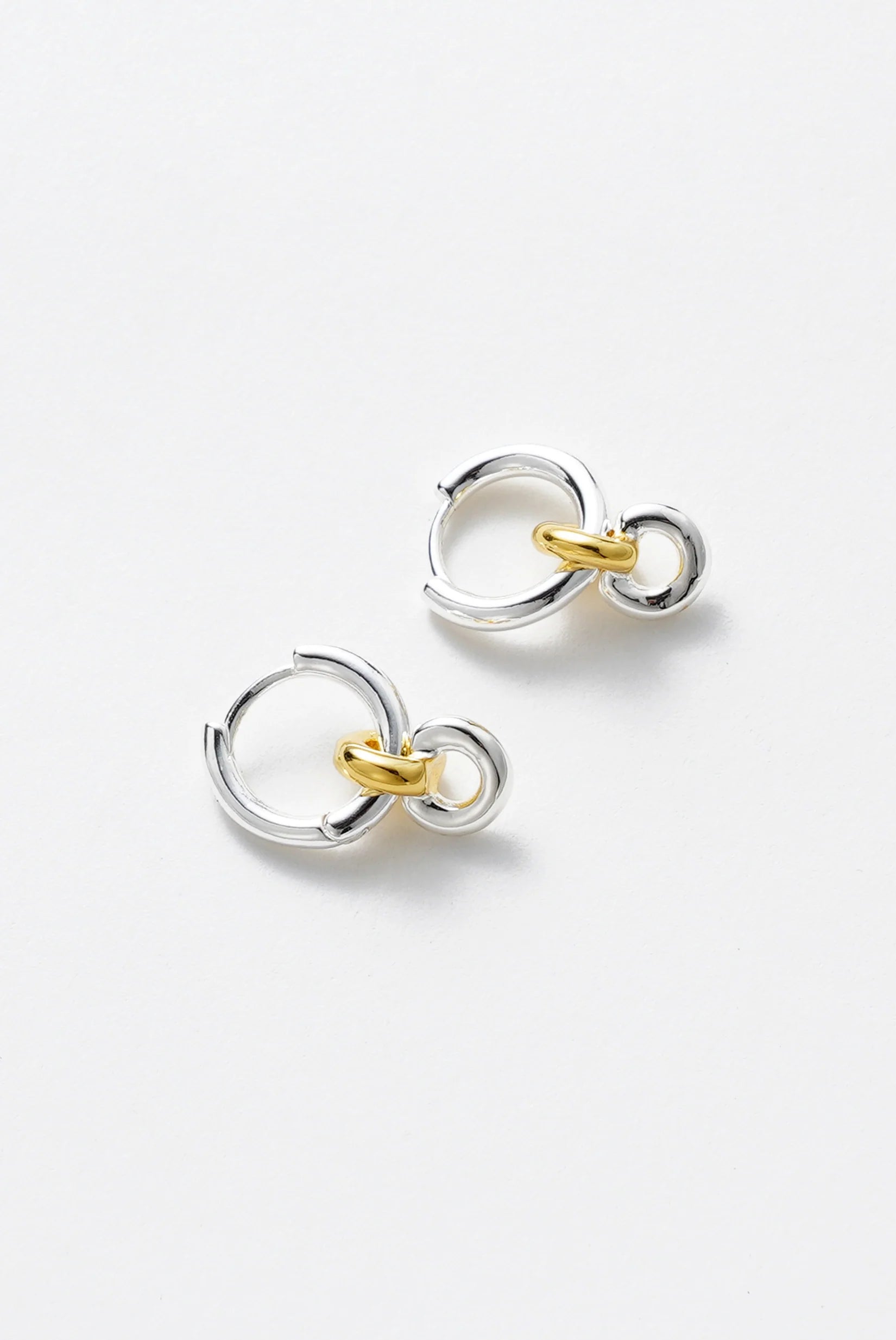 ZAFINO DAISY EARRING - GOLD/SILVER