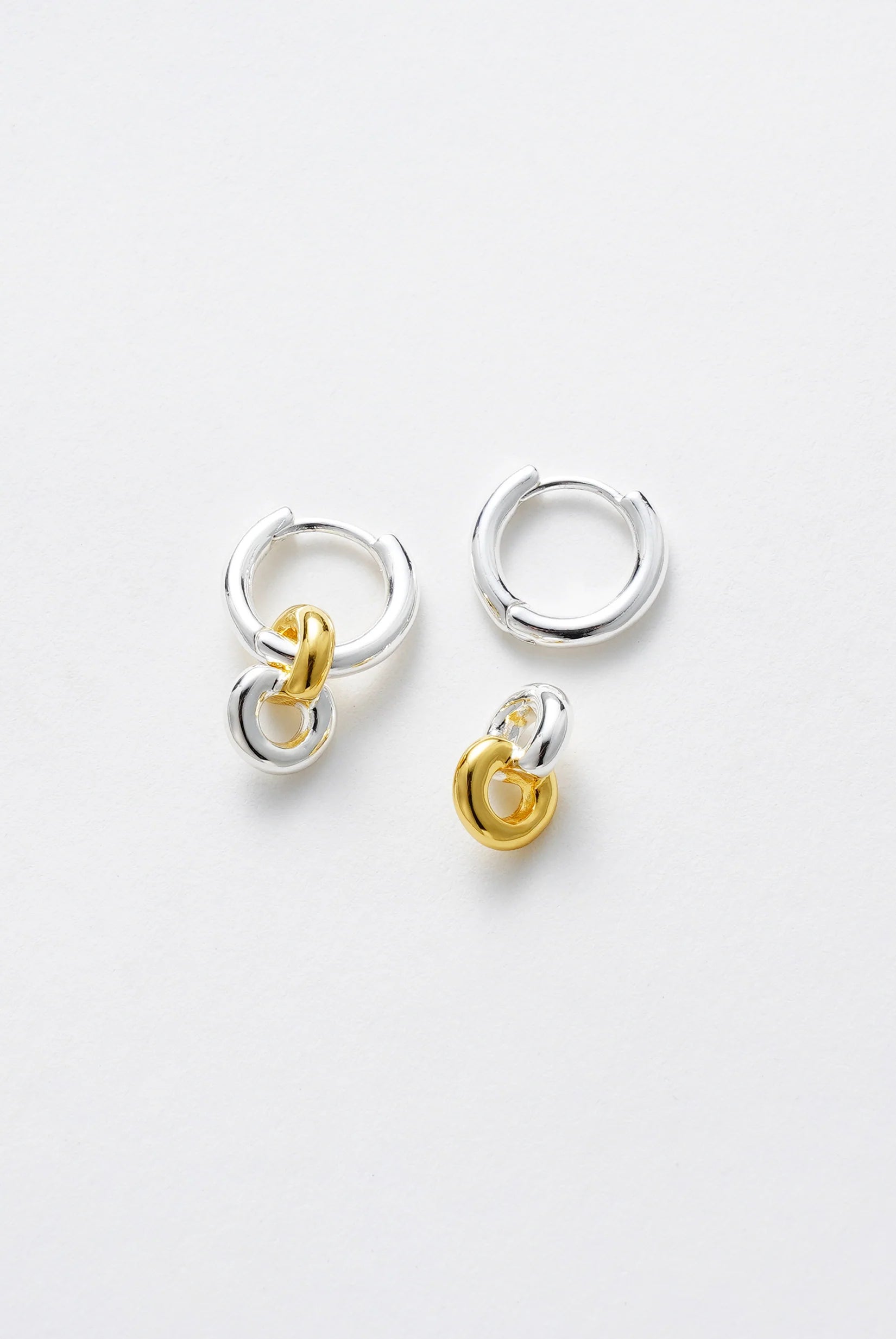 ZAFINO DAISY EARRING - GOLD/SILVER