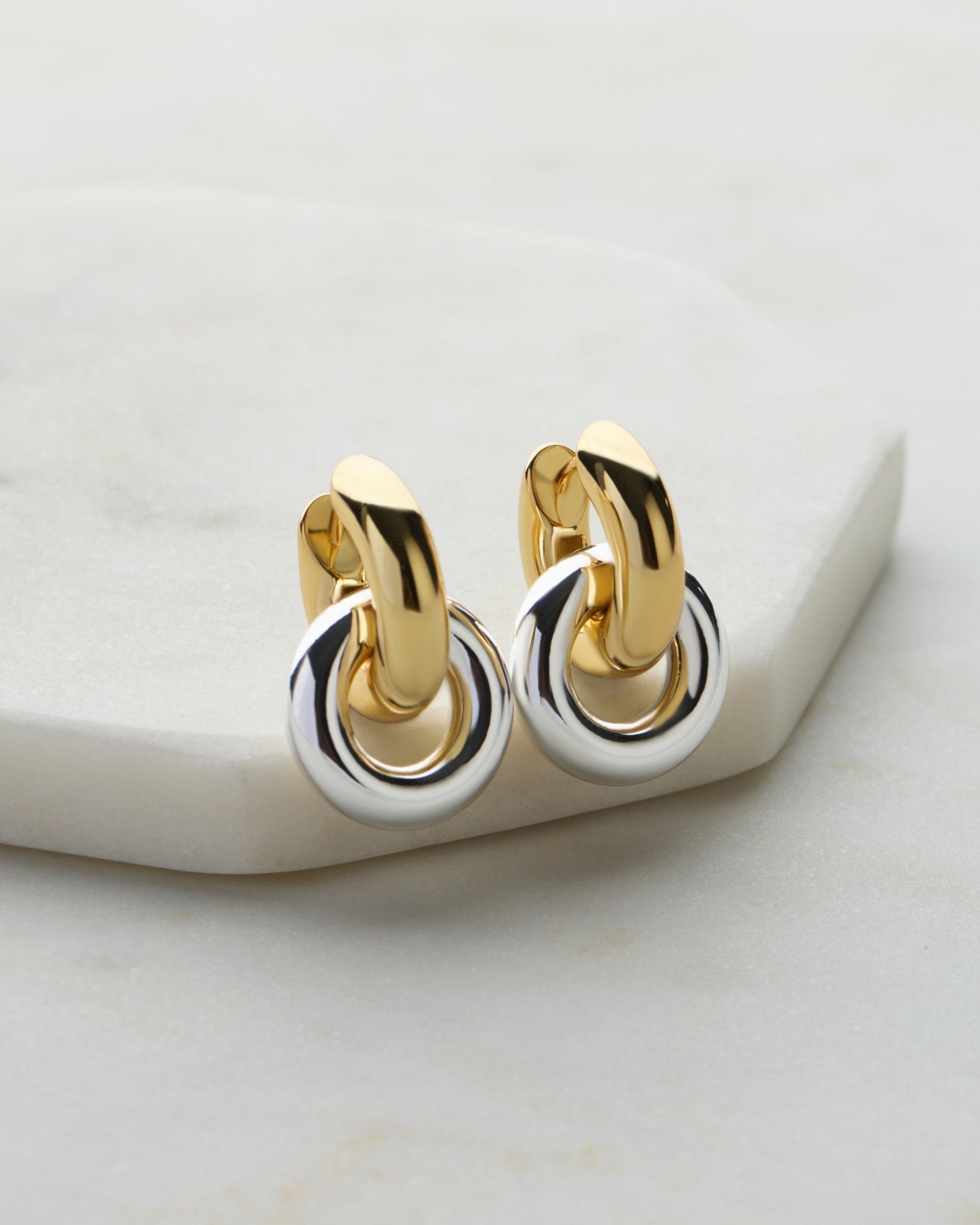 ZAFINO SKYE HOOP - GOLD/SILVER