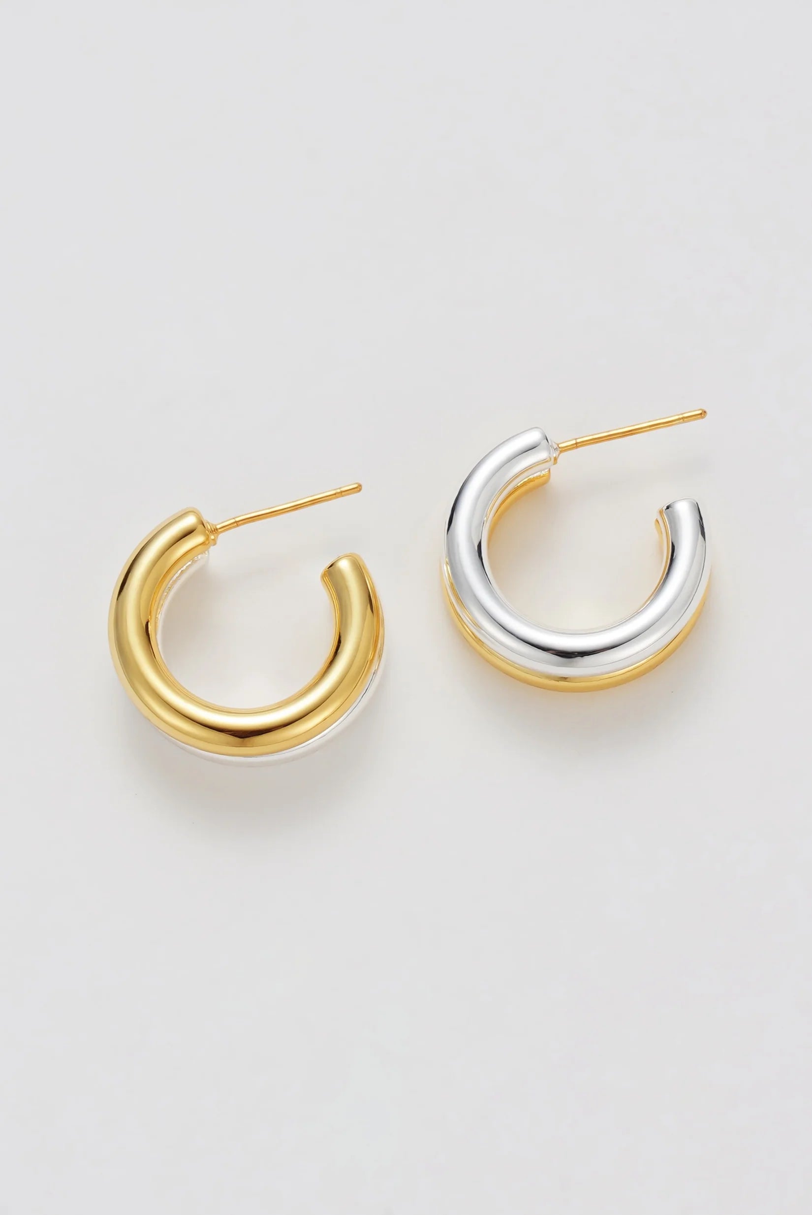 ZAFINO HOOP - GOLD/SILVER
