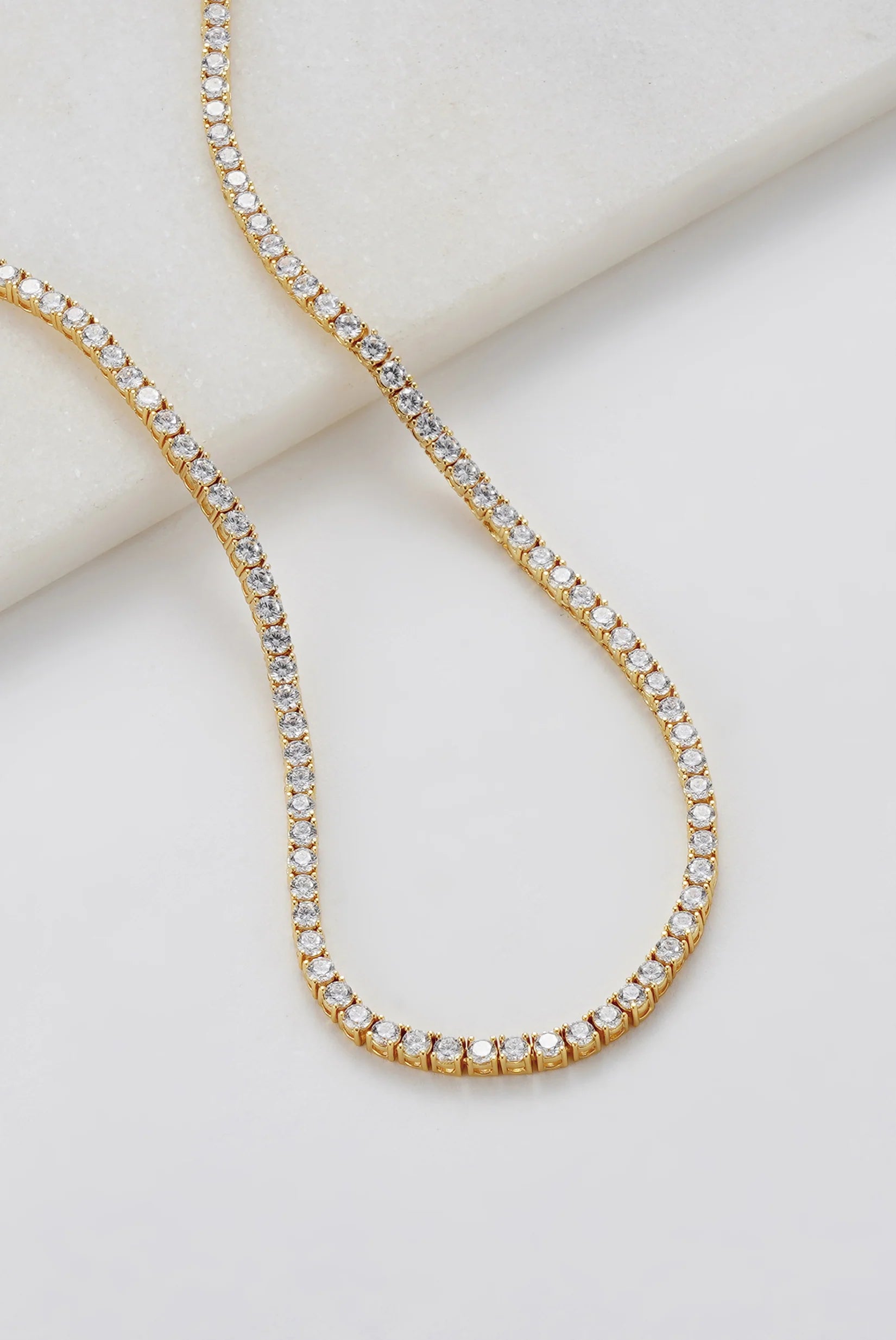 ZAFINO DANI TENNIS NECKLACE - GOLD