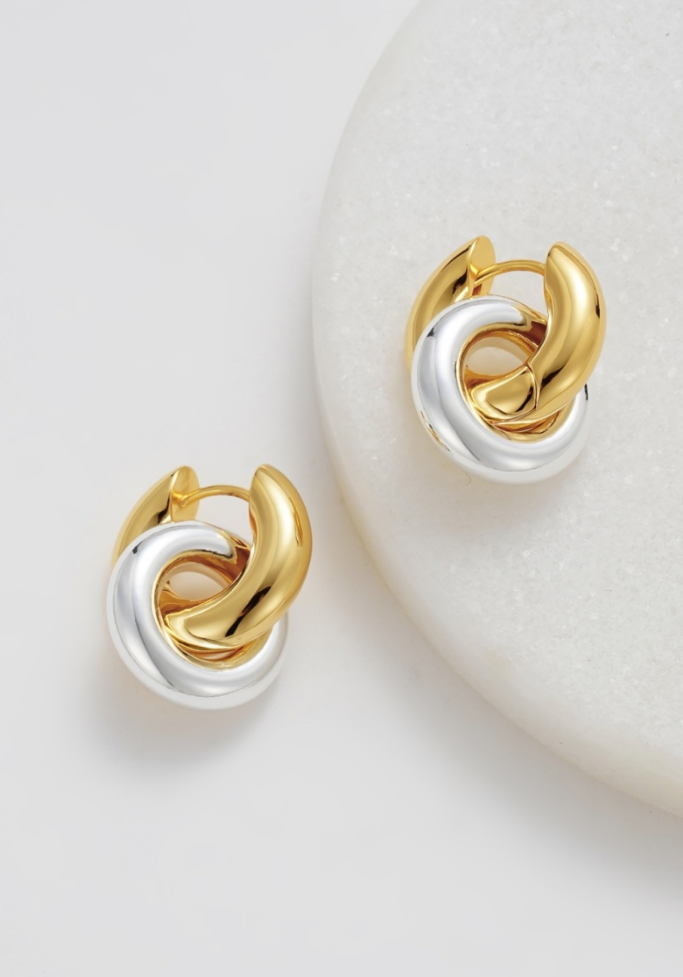 ZAFINO SKYE HOOP - GOLD/SILVER