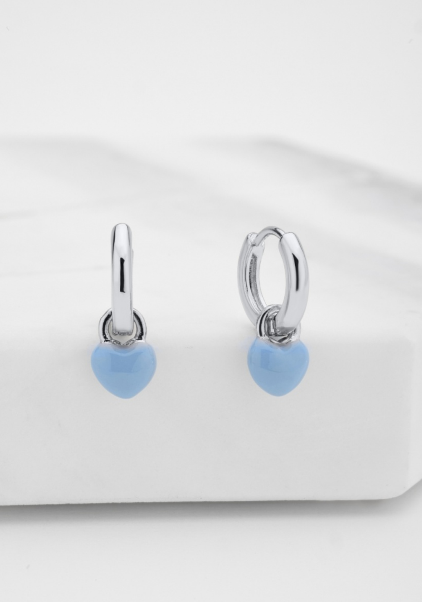 ZAFINO SOFIA HOOP - BLUE/SILVER