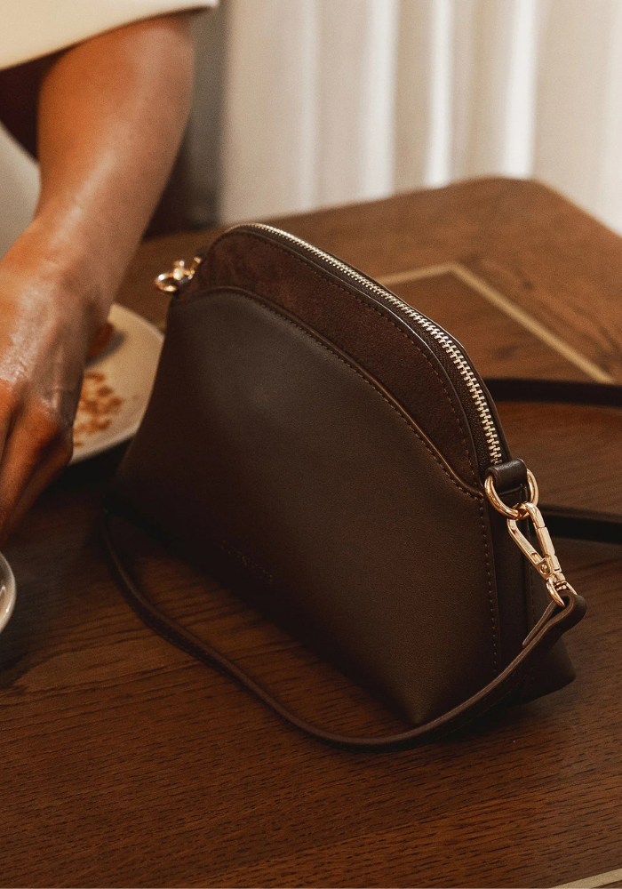 LOUENHIDE ALISON CROSSBODY BAG - CHOCOLATE