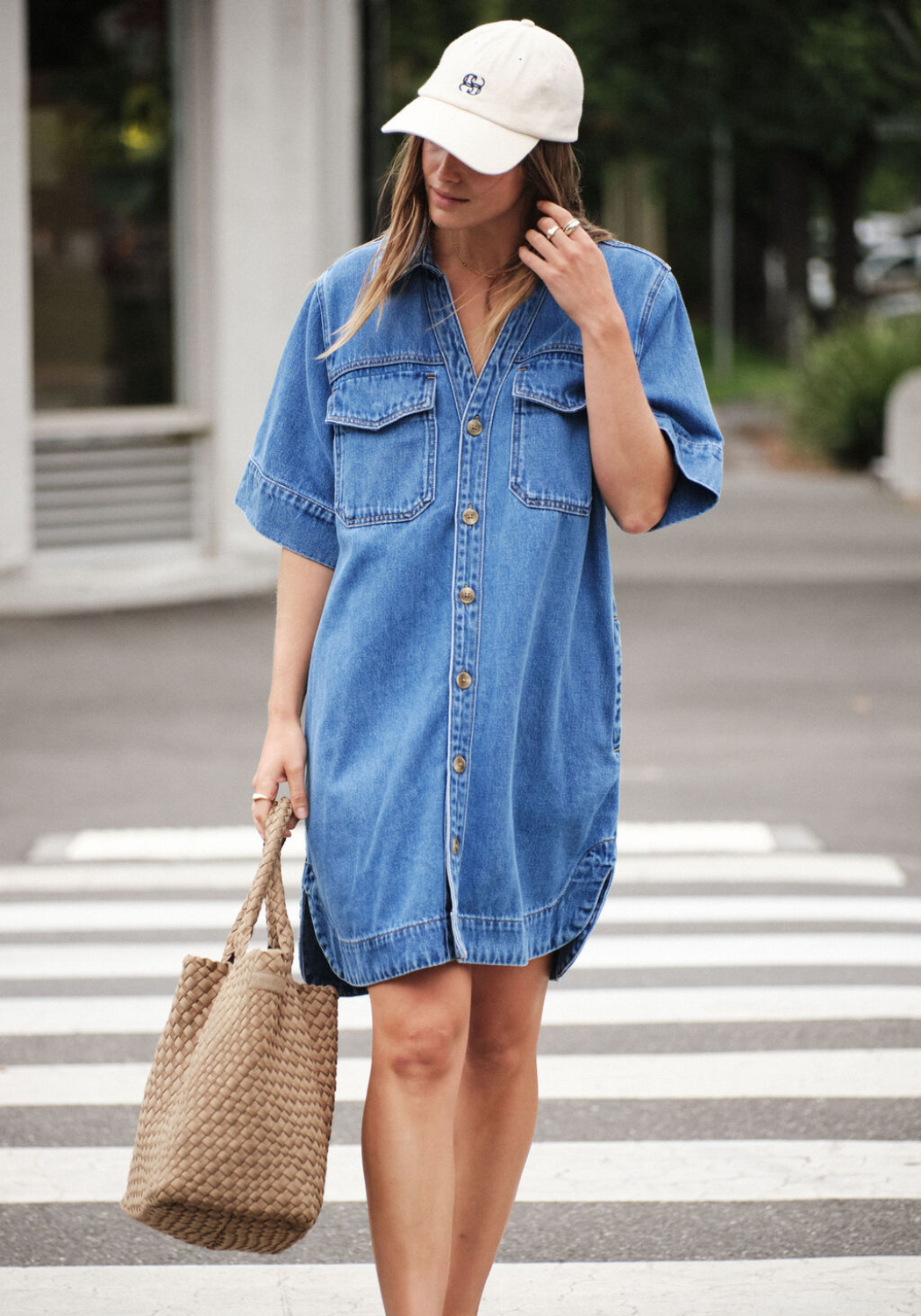 CERES LIFE RELAXED SHIRTDRESS - FRESH INDIGO