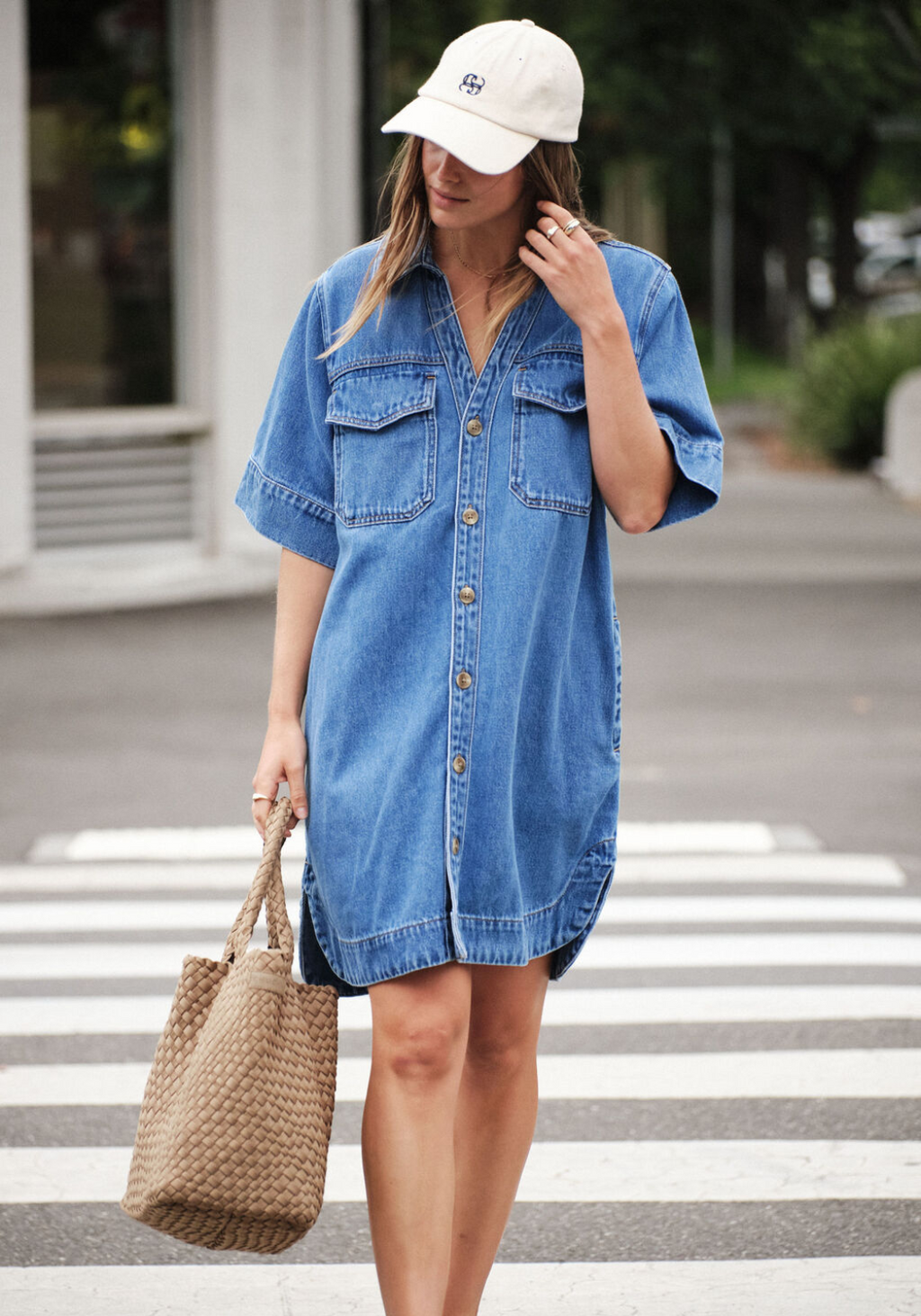 CERES LIFE SAMMY RELAXED SHIRTDRESS - FRESH INDIGO