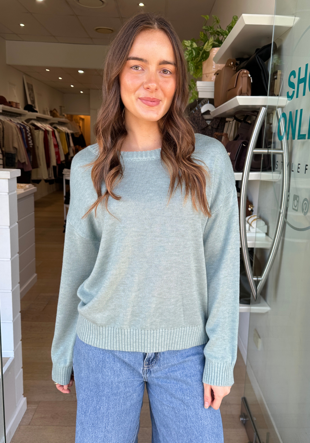 VICTORIA JUMPER - SAGE GREEN