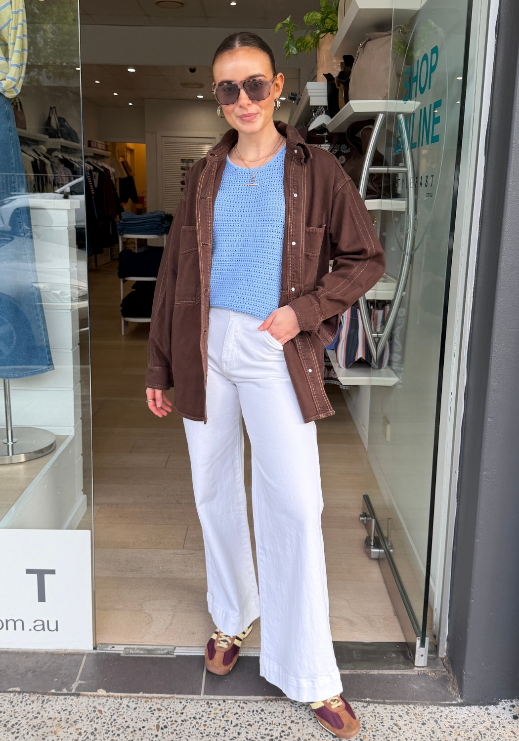 CASPER WIDE LEG JEANS - WHITE